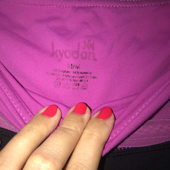 Kyodan Pink & Black Tank & Leggings Workout Set - Picture 14 of 15